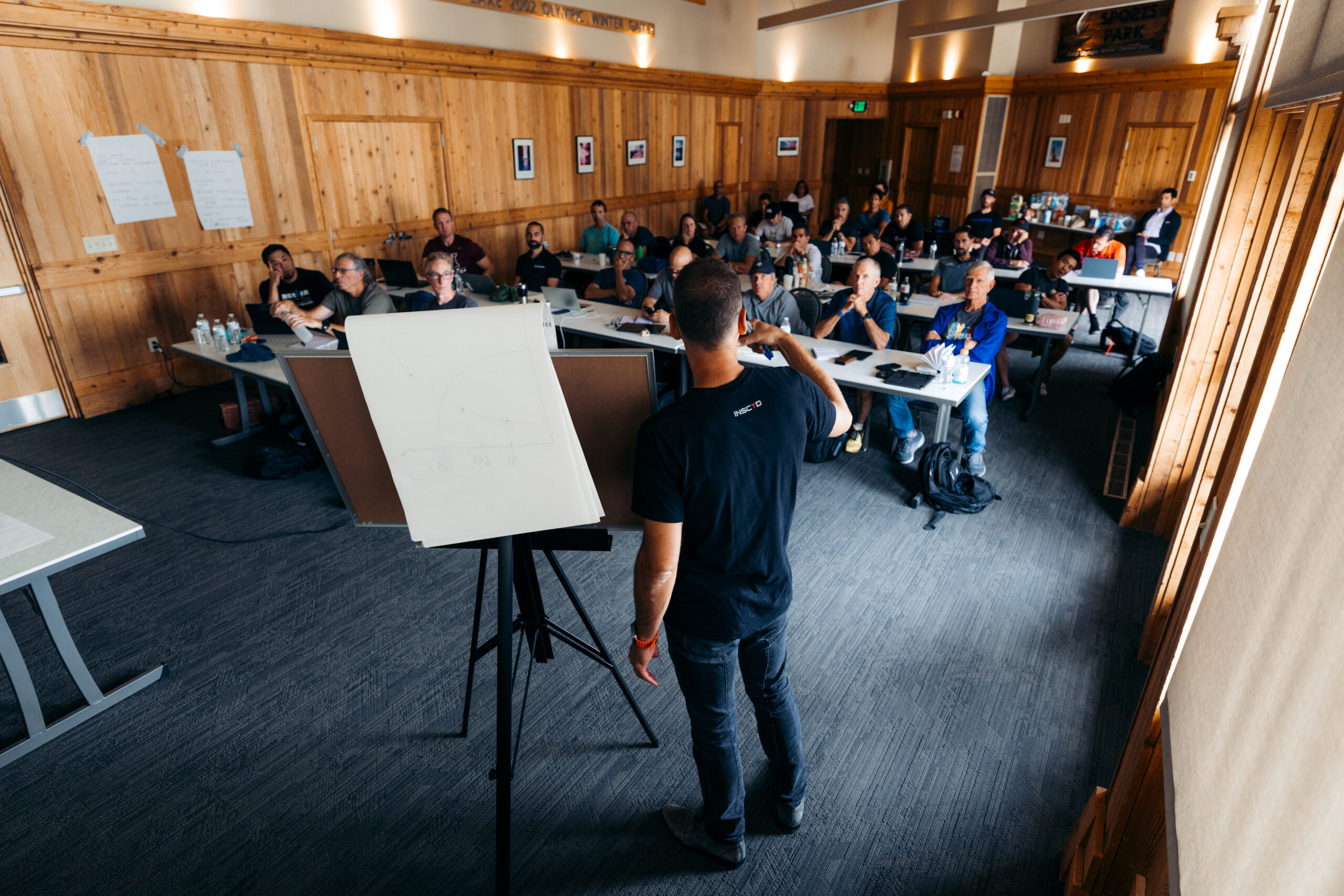 Masterclass session in the camp seminar room