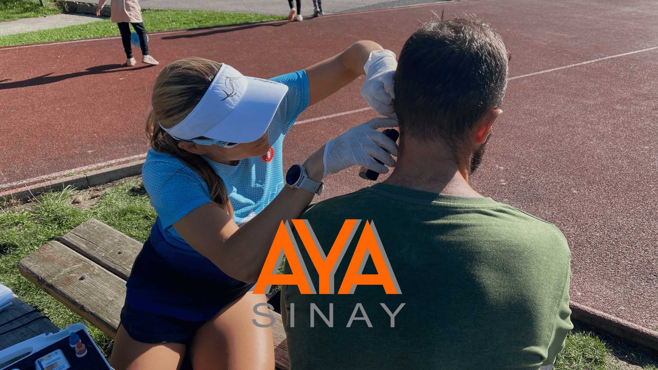 Aya Sinay testing triathlete
