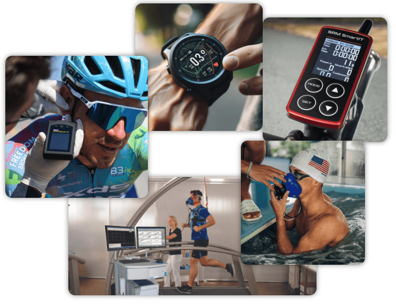 Lactate meters, GPS watches, treadmills and ergometers used with INSCYD