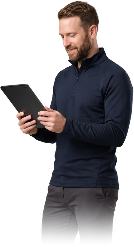 A coach reviewing what testing adds to his revenue