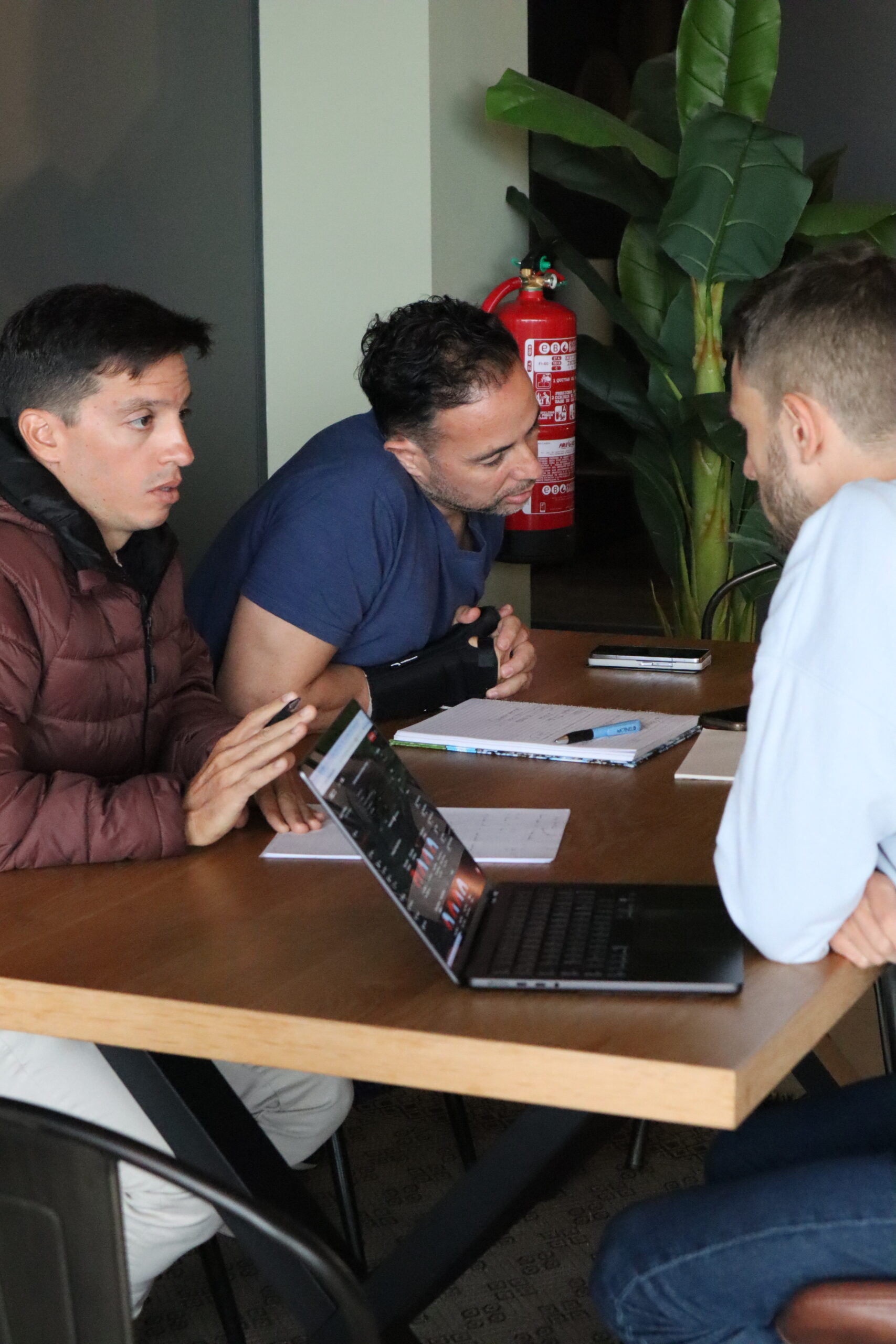 Small group exercise at the performance hackathon