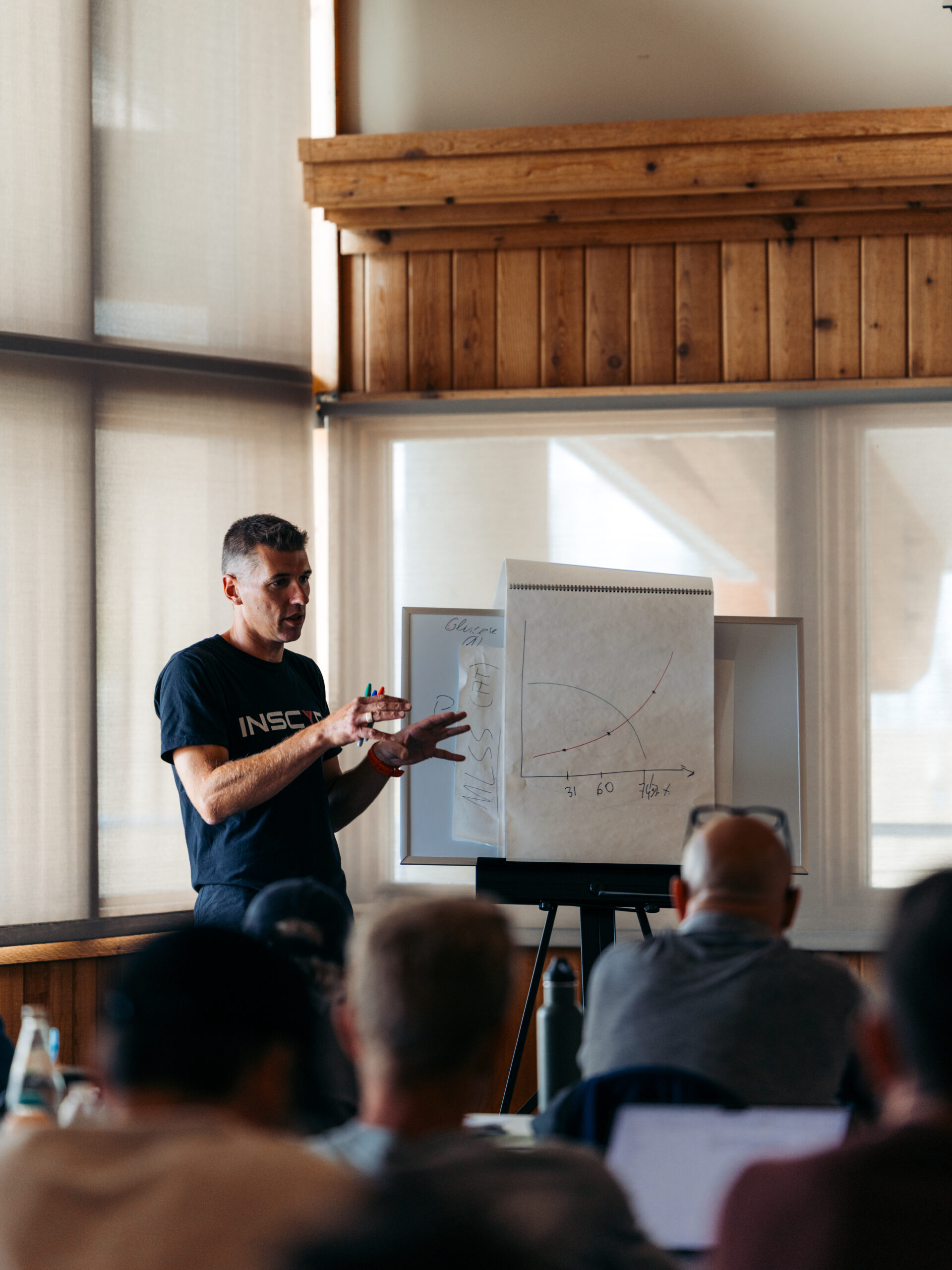 Sebastian Weber presenting to coaches at a live INSCYD workshop